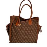 Dooney & Bourke Monogram Brown Weekend Weekender Bag Tote Photo 0