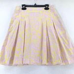 Lilly Pulitzer  Pleated Skirt Pastel Floral Print Cotton Lined cottagecore SZ 2 Photo 0