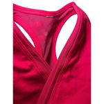 Lululemon  Women 4‎ No So Deep V Neck Mesh Sports Bra Raspberry Hot Pink Photo 2