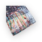 new Ostwald Helgason ➤ Haute Couture Edgy Silk Rip Print Asymmetrical Dress ➤ XS Pink Photo 7