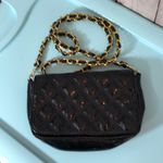 Big Buddha Small Black Quilted Crossbody Bag Photo 8