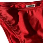 L'Agence L’Agence Jean Bikini Bottom in Scarlet Red Sz XS Photo 5