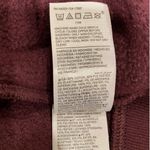 Athleta Floral Embroidered Kangaroo Pocket Drawstring Hoodie Red Women's Large Photo 8