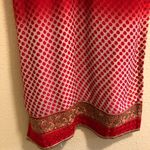 Indian/Pakistani saree/sari Dress and Shawl Small Red embroidered Photo 3