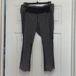 Lululemon Pace Pusher Crop Heathered Black / Black / Raspberry Glo Light Photo 6
