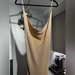 superdown Revolve  Sabrina knit midi dress nude/gold size M bodycon y2k Photo 4