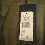 FLEETWOOD MAC Custom Linen Lace Up Dolman Hooded Tunic Size S New with Tag OOAK Green Photo 9