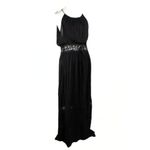 No Boundaries NWT Black Maxi Dress with Crochet Detailing - Summer Goth Style - Size XL Photo 2