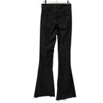 Cello Black High Waist Rise Flared Leg Raw Hem Frayed Jeans Juniors 3 Photo 3