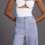 Anthropologie Maeve The Colette Cropped Wide-Leg Pants, Size 33Tall Photo 2