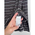 Madewell Women's Striped Turtle Neck Tee Shirt Sz L Gray Size L Photo 4