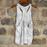 Athleta 2X Tank Top White Gray Cloud Print Racerback Athletic Workout Photo 1