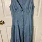 Reformation  Sebastien Denim Midi Dress 4 Photo 1