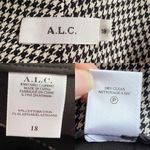 ALC Frank A.L.C. James Pants Houndstooth Cotton Blend Black Cream Size 18 NWT Photo 7