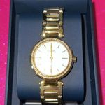 CHAPS Gold Tone w Crystals Watch Photo 1