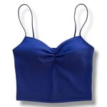 Urban Outfitters  NWOT Women’s Y2K Ruched Blue Cami Crop Festival Style Size M Photo 1