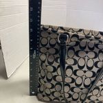 Coach F28504 F1405 Black & Tan Tote Signature Monogramed Canvas & Leather Bag Photo 4