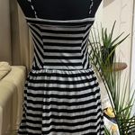 LICORICE Black/Grey Striped Mini Dress Size M Photo 2