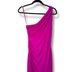 Ralph Lauren Lauren One Shoulder Charming Jewel Brooch Sleek Matte Jersey Gown Photo 6