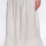 Peixoto Resort Wear Riley 100% Cotton Lined Maxi Skirt in White Photo 0