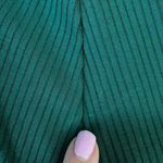 Reformation NWT Maya Knit Mock Neck Mini Dress in Emerald - S Photo 10