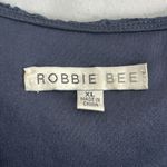 Robbie Bee Navy Blue Lace Dress Lined Flutter Sleeve Size Womans XL Photo 1