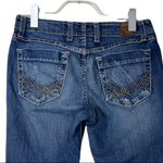 BKE  Capri 9" Mid Rise Jeans Slim Fit Crop Capri Medium Blue Women's Size 29 Photo 3