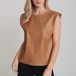 The Pants Store  Leather Sleeveless Top Photo 0