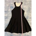 Parker  Black Off White Color Block Fit & Flare Cut Out Mini Dress Small Photo 6
