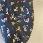 Women's Size 7 Navy Dog Print Slip Photo 5