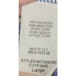 Karlie Sheer Kimono Top Open Front Cover Up Flowy Blue Orange Pattern Size‎ Free Photo 4