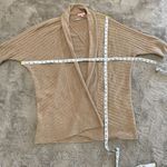 Lilly Pulitzer Tan Beige Cable Knit Wool Cashmere Blend Cardigan Sweater One Siz Photo 6