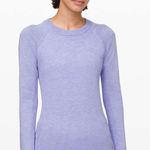 Lululemon 100% merino wool sweater periwinkle women's size 2 Photo 0