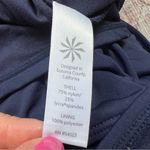 Athleta  Shirrendipity Tankini Halter Top Navy Swimsuit Top Size Medium Tall Photo 8