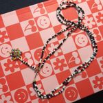 Roxanne Assoulin NEW Sprinkle Choker Necklace Colorful Black & White Seed Beads Photo 6