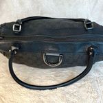 Gucci Abbey Black Denim Canvas Satchel Shoulder Bag Photo 7