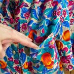 Vintage First FI Issue Fruit Floral Print Button Photo 5