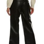 Bagatelle  Black Faux Vegan Leather High Rise Wide Leg Pants Size Large Photo 0