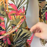 ASOS  Long Sleeve Utility Tropical Print Jumpsuit Size 6 Photo 5