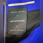 $1165 Roland Mouret Aldingham AsymmetricCrepe Peplum Blue Dress NET Photo 12