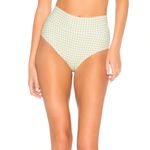 Montce Swim High Rise Bottom Gingham White Green Medium‎ Photo 6