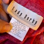 Vintage Lady Dorby size 18W. Tank top sheath dress. Button front top. Red Photo 8