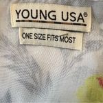 Vintage Y2K Bright Floral Kimono Wrap Tassel Hem Festival Beach Boho OS Red Size 1X Photo 7