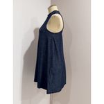 Heart soul  Women's Blue Dark Wash Mock Neck Sleeveless Denim Swing Dress Size S Photo 1