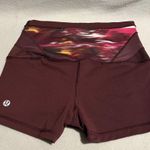Lululemon athletica burgundy boogie shorts size 4 Purple Photo 0