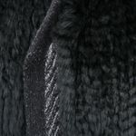 Vince Rex Rabbit Fur Drape Front Sweater Vest S Photo 5