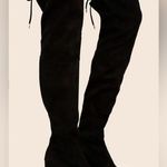 Steve Madden Norri Suede Over-the-Knee Boots, Black, Size 6, EUC Photo 1