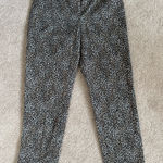 White House | Black Market Women’s Slim Ankle Pants Size 4R Leopard Animal Print Photo 0