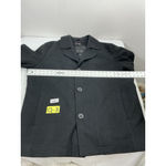 Jones New York Womans Jones NY Quilted Pea Coat XXL Black Button Up Mid Length Photo 5