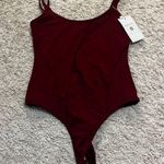 Buffbunny Budfbunny burgundy bodysuit size medium Photo 0